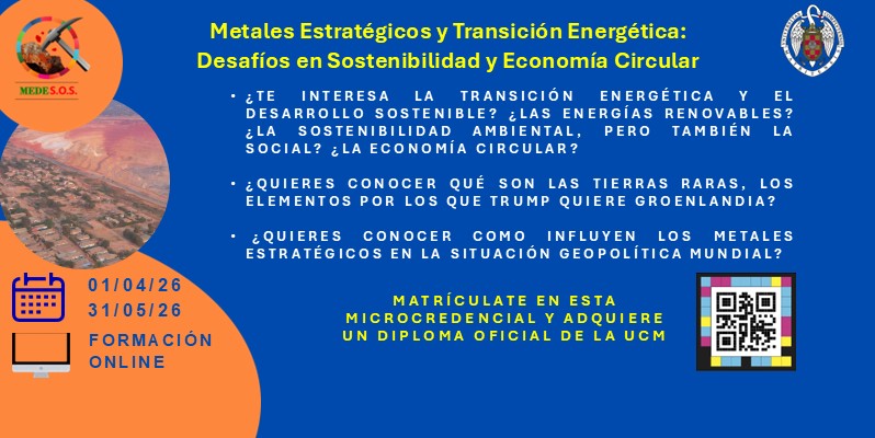 Microcredencial: Metales estratégicos y transición energética: desafíos en sostenibilidad y economía circular.